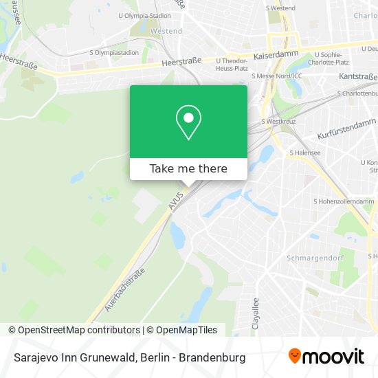 Sarajevo Inn Grunewald map