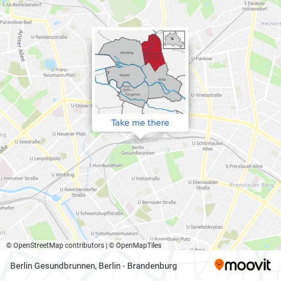 Карта Berlin Gesundbrunnen