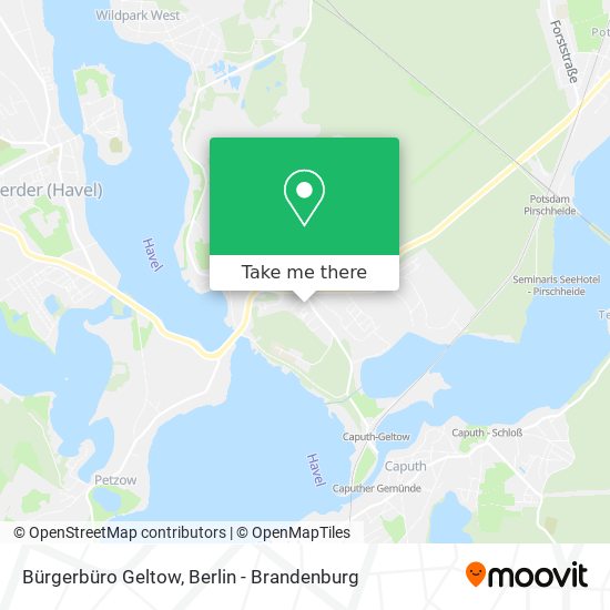 Bürgerbüro Geltow map