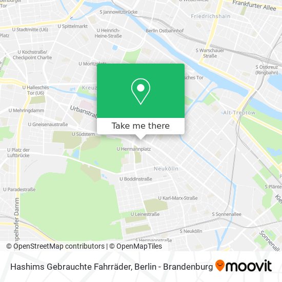 Hashims Gebrauchte Fahrräder map