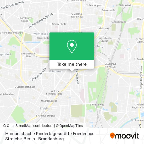 Humanistische Kindertagesstätte Friedenauer Strolche map