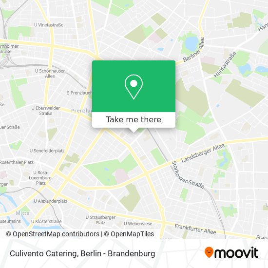 Culivento Catering map