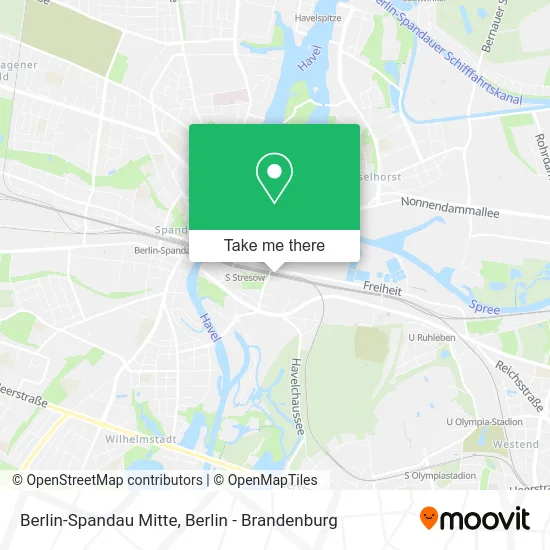 Berlin-Spandau Mitte map