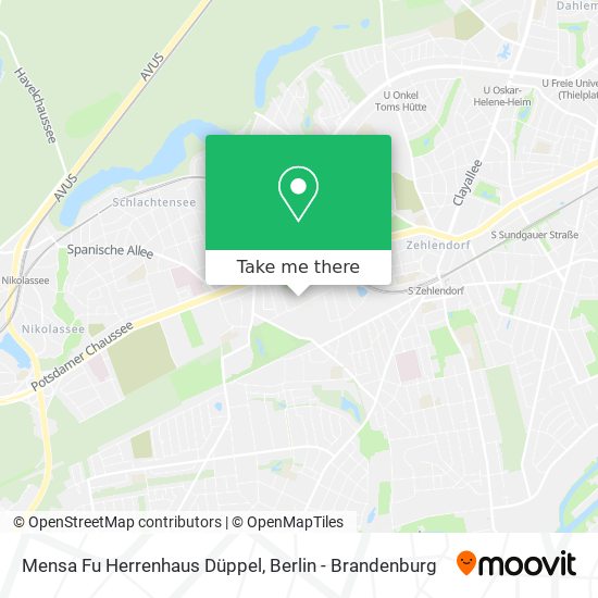 Mensa Fu Herrenhaus Düppel map