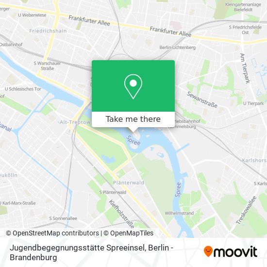 Карта Jugendbegegnungsstätte Spreeinsel