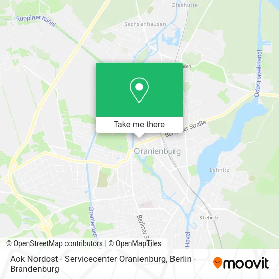 Aok Nordost - Servicecenter Oranienburg map