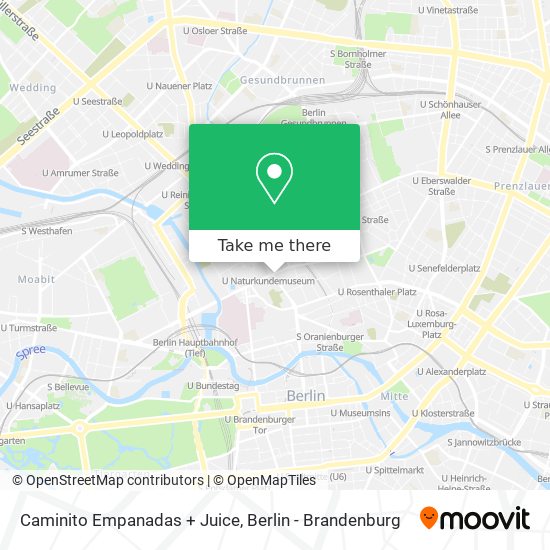Caminito Empanadas + Juice map