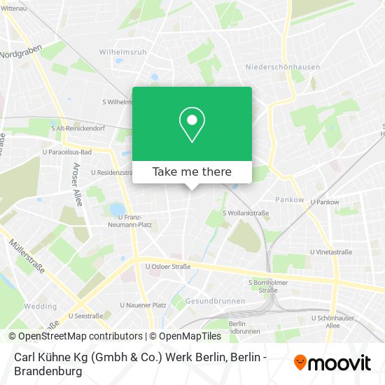 Carl Kühne Kg (Gmbh & Co.) Werk Berlin map