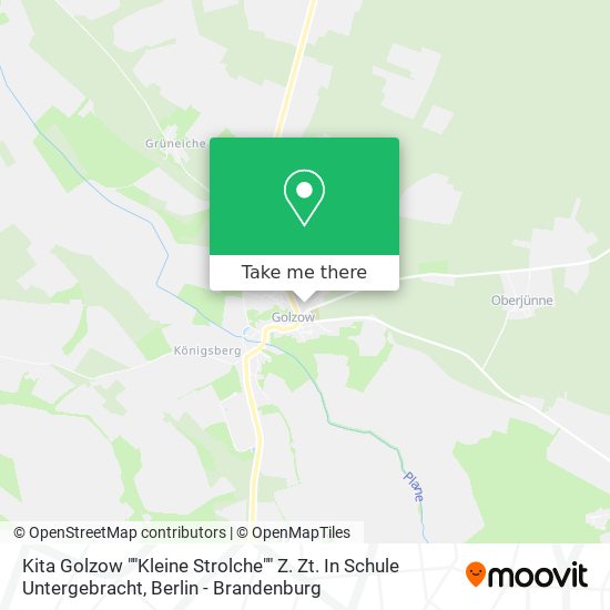 Kita Golzow ""Kleine Strolche"" Z. Zt. In Schule Untergebracht map