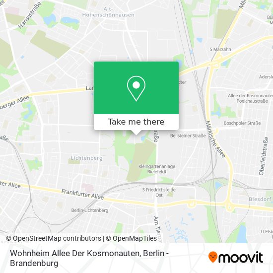 Wohnheim Allee Der Kosmonauten map