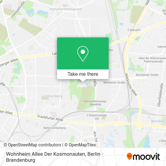 Карта Wohnheim Allee Der Kosmonauten