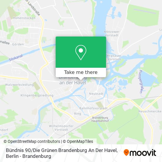 Карта Bündnis 90 / Die Grünen Brandenburg An Der Havel