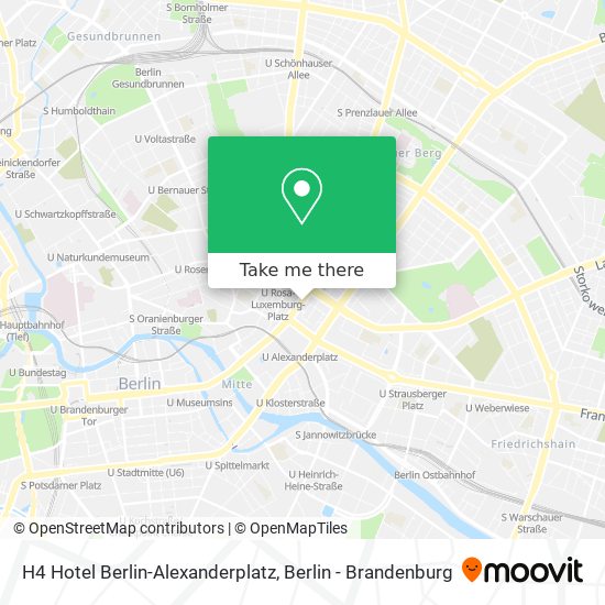 H4 Hotel Berlin-Alexanderplatz map