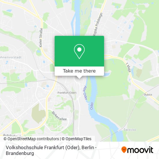Volkshochschule Frankfurt (Oder) map