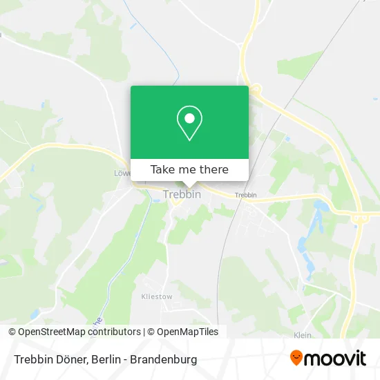 Карта Trebbin Döner