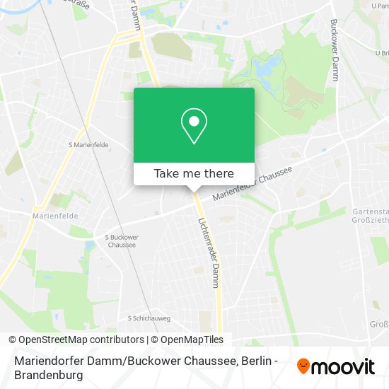 Карта Mariendorfer Damm / Buckower Chaussee