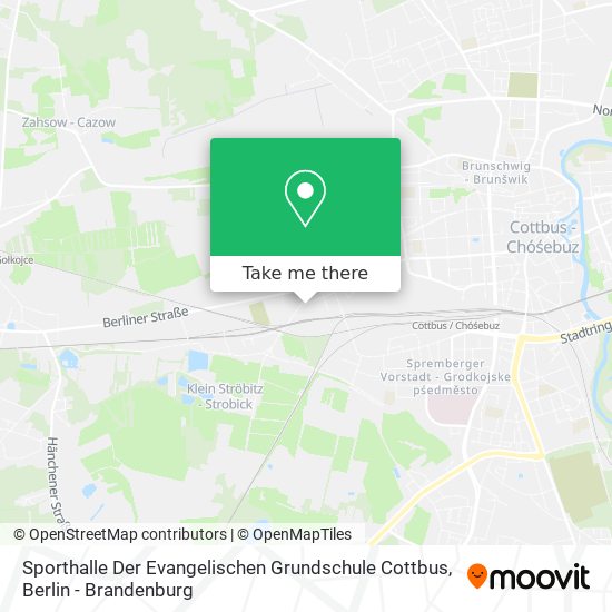 Sporthalle Der Evangelischen Grundschule Cottbus map