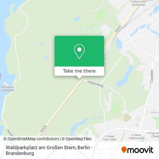 Карта Waldparkplatz am Großen Stern