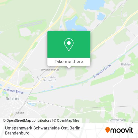 Umspannwerk Schwarzheide-Ost map