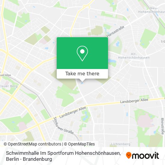 Schwimmhalle Im Sportforum Hohenschönhausen map