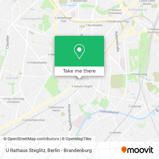 U Rathaus Steglitz map