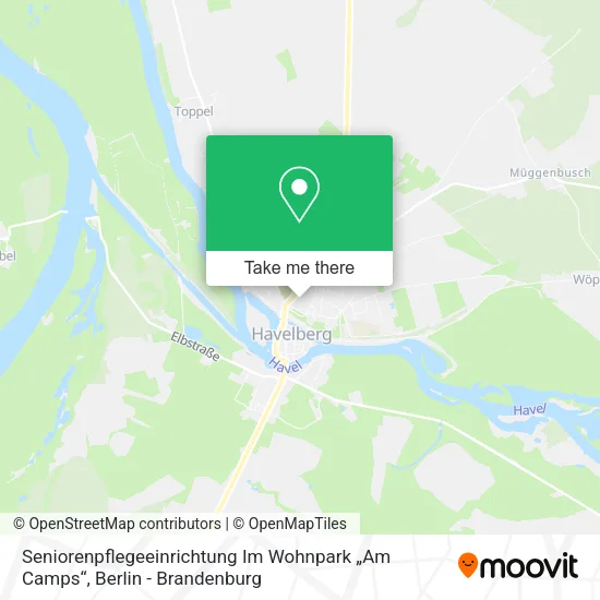 Карта Seniorenpflegeeinrichtung Im Wohnpark „Am Camps“