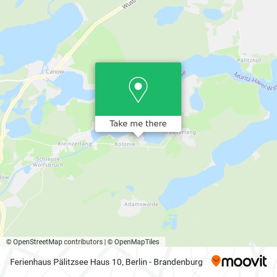 Ferienhaus Pälitzsee Haus 10 map