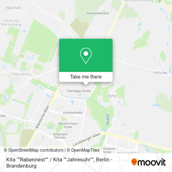 Карта Kita ""Rabennest"" / Kita ""Jahresuhr""