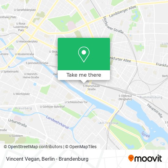 Vincent Vegan map