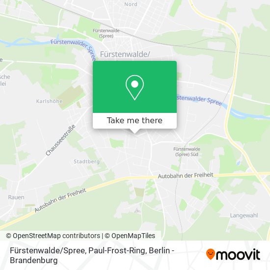 Карта Fürstenwalde / Spree, Paul-Frost-Ring