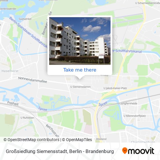 Карта Großsiedlung Siemensstadt