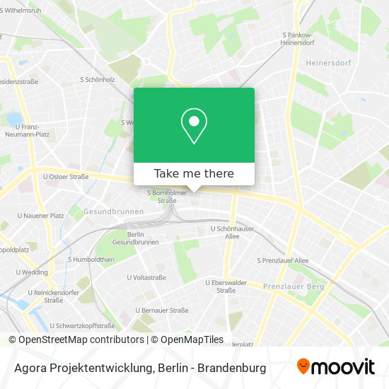 Agora Projektentwicklung map