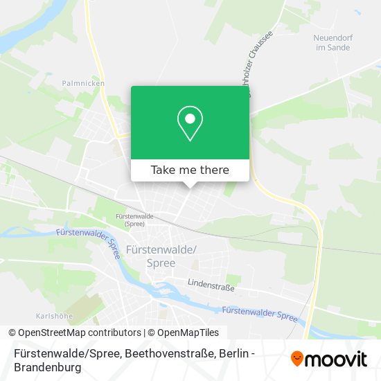 Карта Fürstenwalde / Spree, Beethovenstraße