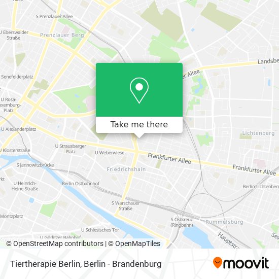 Карта Tiertherapie Berlin