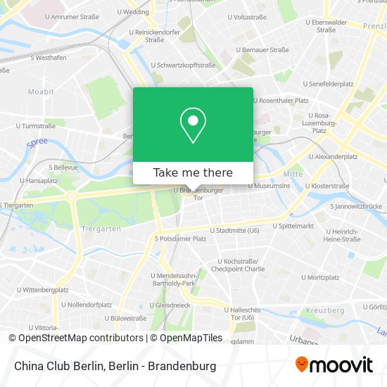 China Club Berlin map