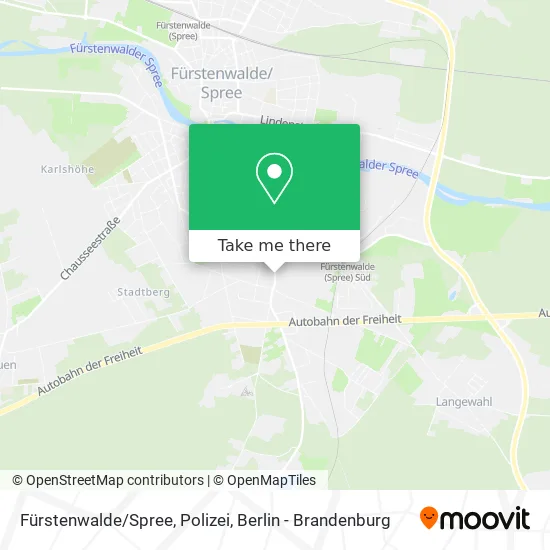 Карта Fürstenwalde/Spree, Polizei