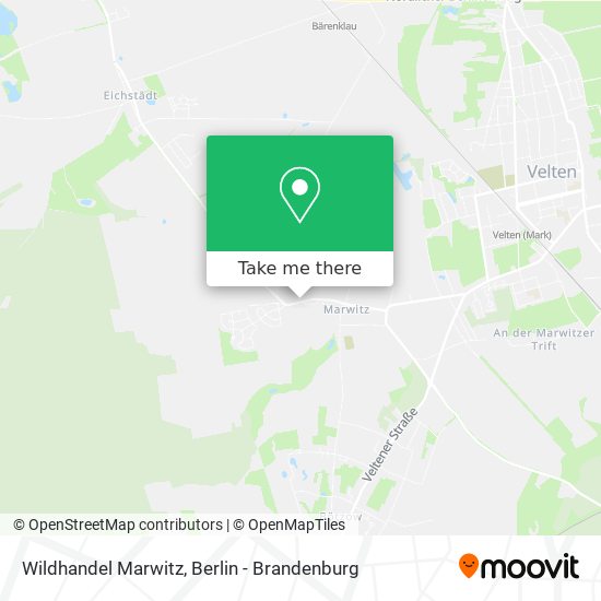 Wildhandel Marwitz map