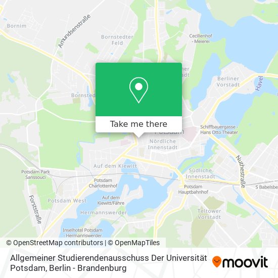 Allgemeiner Studierendenausschuss Der Universität Potsdam map