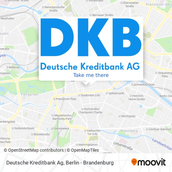 Deutsche Kreditbank Ag map