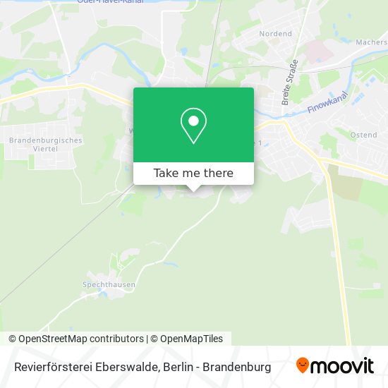Revierförsterei Eberswalde map