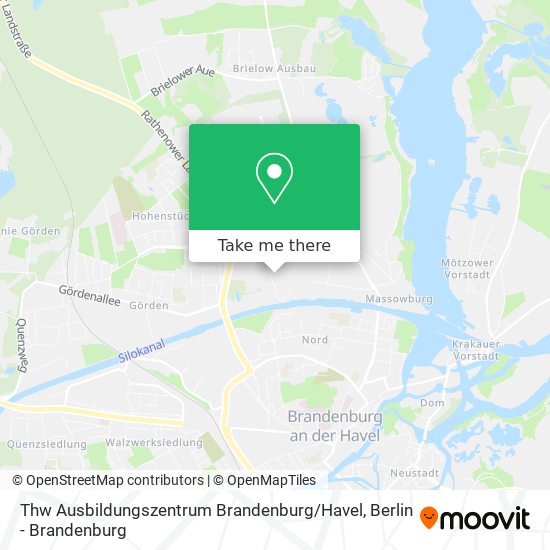 Thw Ausbildungszentrum Brandenburg / Havel map