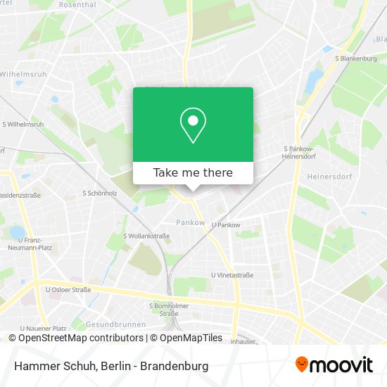 Hammer Schuh map