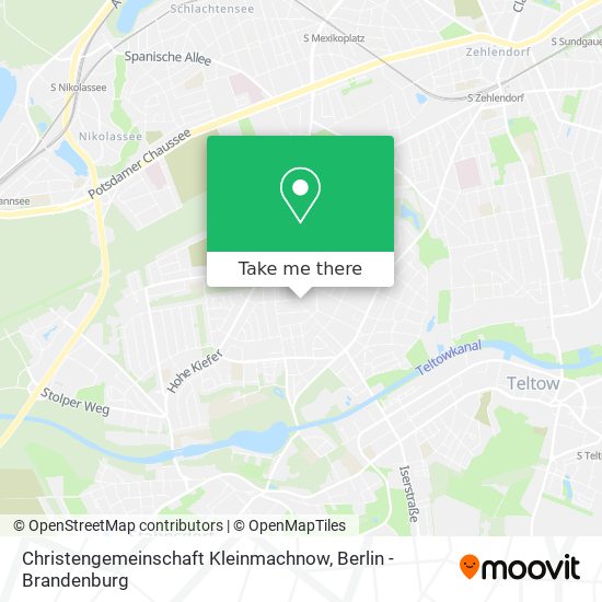 Карта Christengemeinschaft Kleinmachnow
