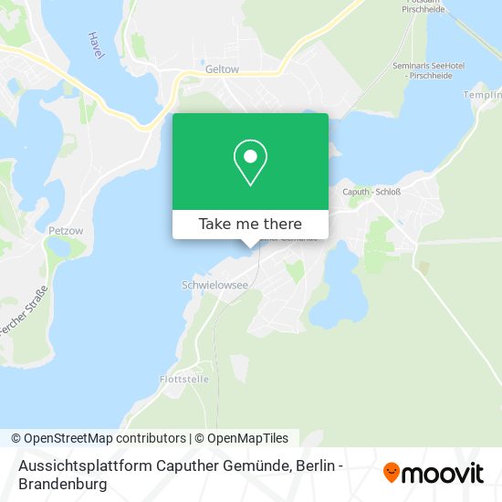 Aussichtsplattform Caputher Gemünde map