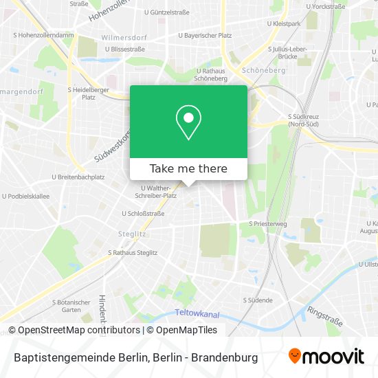 Baptistengemeinde Berlin map