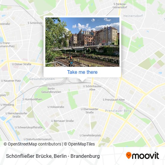 Schönfließer Brücke map