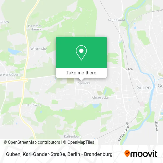 Guben, Karl-Gander-Straße map
