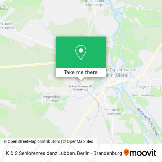 Карта K & S Seniorenresidenz Lübben