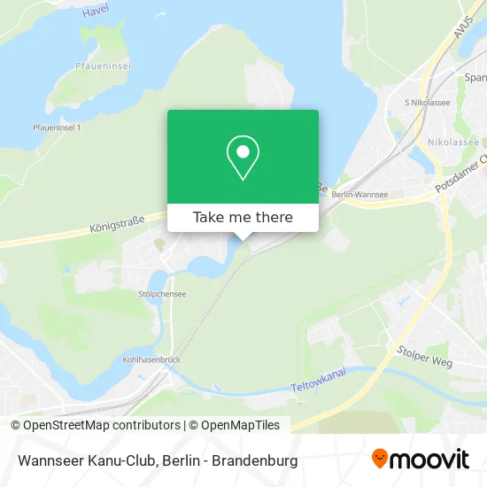 Карта Wannseer Kanu-Club