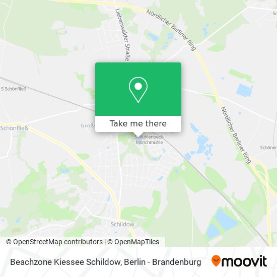 Beachzone Kiessee Schildow map